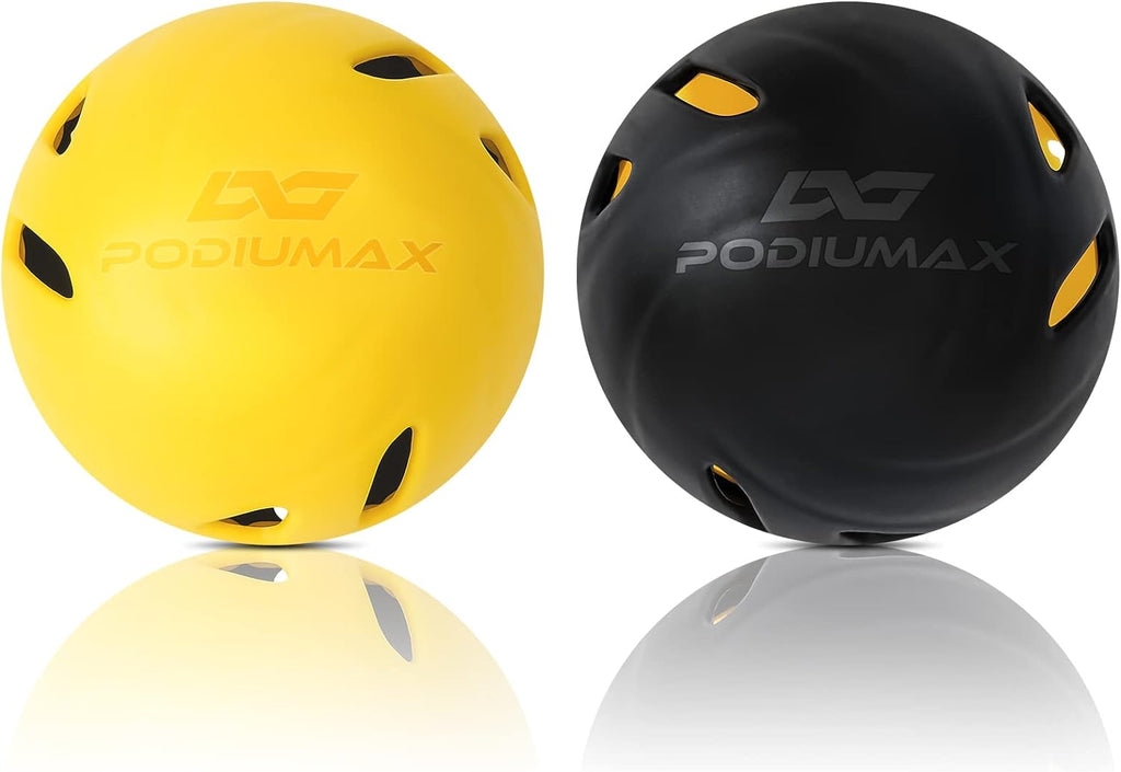 Lot De 12 Balles De Baseball D'entraînement – Jaunes à Fossettes 9 Pouces – Bkkack
