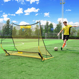PodiuMax Portable Soccer Trainer, 2 in 1 Soccer Rebounder Net, 6ft x 4.7ft