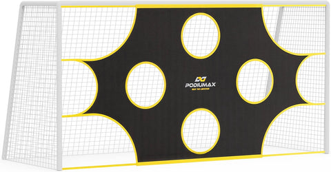 PodiuMax Soccer Goal Target Net with 10 Scoring Zones, Compatible with All 8'x6'/ 12'x6'/ 14'x7' Soccer Goals