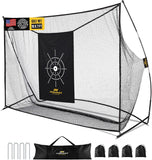 10x7ft Golf Hitting Net, Softball Practice with Carrying Bag