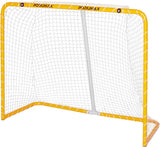 PodiuMax 54"x44" Youth Steel Street Hockey Goal, Indoor Outdoor Hockey Net for All Players, Portable Training Equipment, Youth Roller Hockey Goals with 2 Targets for Backyard Park Garage