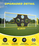 PodiuMax Soccer Goal Target Net with 10 Scoring Zones, 16x7 FT Adjustable Soccer Training Aide, Practice Shooting and Passing Accuracy, Portable Football Accessories