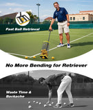PodiuMax Tennis Ball Picker Upper, 30 Pickleball Picker Upper, 42 Tennis Ball Collector, Portable Pickleball Retriever for Easy Collection & Storage