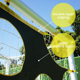 PodiuMax Soccer Net, 8 x 5ft Soccer Goal Target with 10 Scoring Zones, Soccer Goals for Backyard