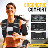 PodiuMax Weighted Vest for Women, 6lb/8lb/12lb/16lb/20lb/25lb/30lb with Adjustable Straps&Phone Bag, Snug Fit, Womens Weighted Vest for Walking, Strength Training, Running, Muscle Building,Weight Loss