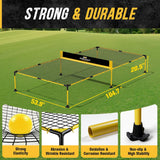 PodiuMax Outdoor Family Game Table Tennis Table, Portable Ping Pong/Pickleball/Volleyball Sport Net, Outdoor Game Set for Adults and Family, Ping Pong Tables for Backyard & Beach & Park