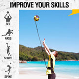 PodiuMax Solo Volleyball Training Equipment Aid, Improve Serving, Setting & Spiking Skills, for Beginners and Pro
