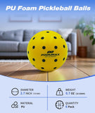 PodiuMax Indoor Pickleball Balls, 6 PCS Quiet Pickleballs, Foam Pickleball for Indoor & Outdoor Practice, Noise Reducing Soft Pickle Balls for All Ground Surfaces
