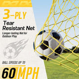 PodiuMax Kids Soccer Goal Set of 2, 4x3ft Pop up Portable Soccer Goals for Backyard, Soccer Net for Kids Age 3 4 5 6 7 8, Toddler Soccer Goal with 1 Ball, 1 Target Net, 10 Cones, 2 Targets for Gift