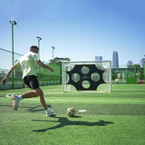 PodiuMax Soccer Net, 8 x 5ft Soccer Goal Target with 10 Scoring Zones, Soccer Goals for Backyard
