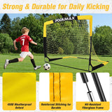 PodiuMax Kids Soccer Goal Set of 2, 4x3ft Pop up Portable Soccer Goals for Backyard, Soccer Net for Kids Age 3 4 5 6 7 8, Toddler Soccer Goal with 1 Ball, 1 Target Net, 10 Cones, 2 Targets for Gift
