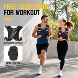 PodiuMax Weighted Vest for Women, 6lb/8lb/12lb/16lb/20lb/25lb/30lb with Adjustable Straps&Phone Bag, Snug Fit, Womens Weighted Vest for Walking, Strength Training, Running, Muscle Building,Weight Loss