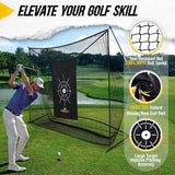 10x7ft Golf Hitting Net, Softball Practice with Carrying Bag