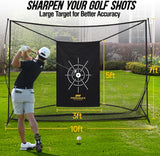 10x7ft Golf Hitting Net, Softball Practice with Carrying Bag