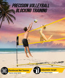PodiuMax Volleyball Training Equipment, Volleyball Practice Net 2 Official Adjustable Heights, Volleyball Training Net for Serving Setting Spiking, Volley Ball Net for Backyard & Beach