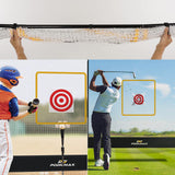 PodiuMax Backstop Baseball and Golf Hanging Net for Batting Pitching Hitting Practice