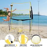 PodiuMax Volleyball Practice Net, 11x8FT Volleyball Training Equipment Easily Adjustable Height, Training Net for Serving Setting Spiking, Volley Ball Net for Backyard Indoor Outdoor