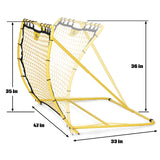 Portable Soccer Trainer, Rebounder Net with Adjustable Angle