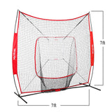 7' x 7' Baseball Net with 3 Weighted Balls & Strike Zone