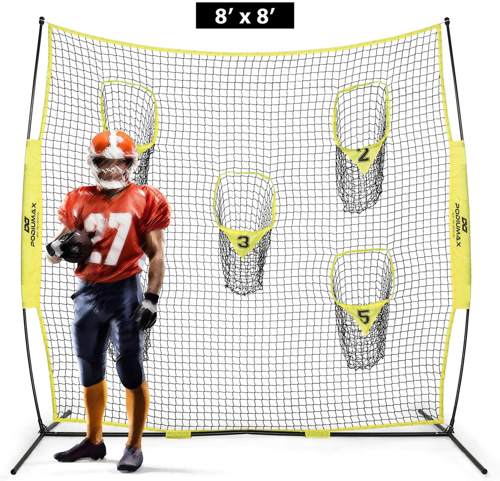 PodiuMax 8 x 8ft Football Trainer Throwing Net