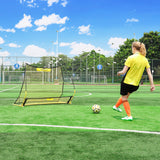 PodiuMax Portable Soccer Trainer, 2 in 1 Soccer Rebounder Net, 6ft x 4.7ft