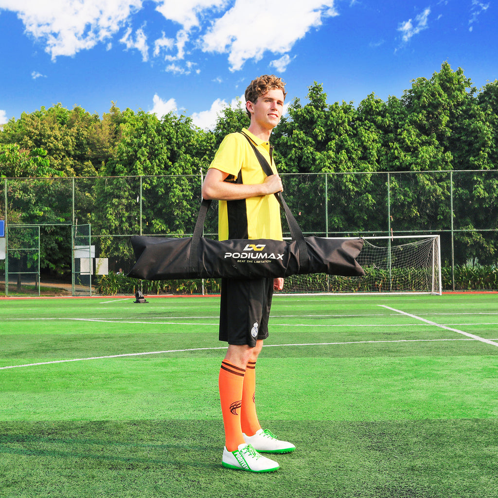PodiuMax Portable Soccer Trainer, 2 in 1 Soccer Rebounder Net, 6ft x 4