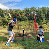 7' x 7' Baseball Net with Ball Caddy, Travel Tee, 3 Weighted Balls